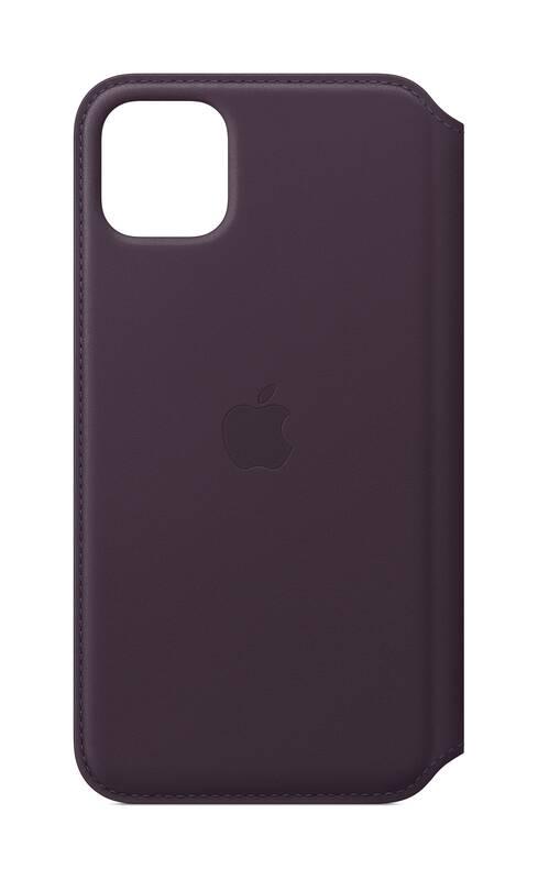Pouzdro na mobil flipové Apple Leather Folio pro iPhone 11 Pro Max - lilkové