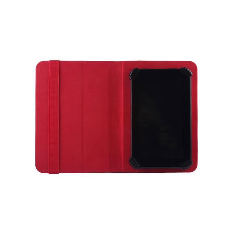 Pouzdro na tablet flipové GreenGo Orbi pro tablet 7-8" černé červené