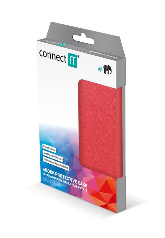 Pouzdro pro čtečku e-knih Connect IT pro Amazon Kindle Paperwhite 4 červené