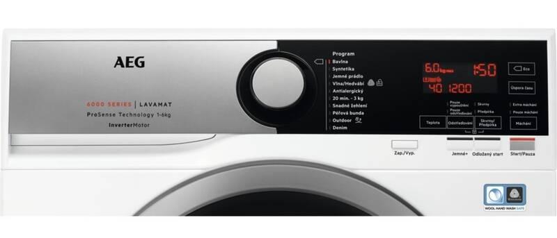 Pračka AEG ProSense™ L6SE26SC bílá