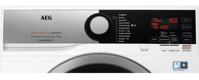 Pračka AEG ProSense™ L6SE47SCE bílá