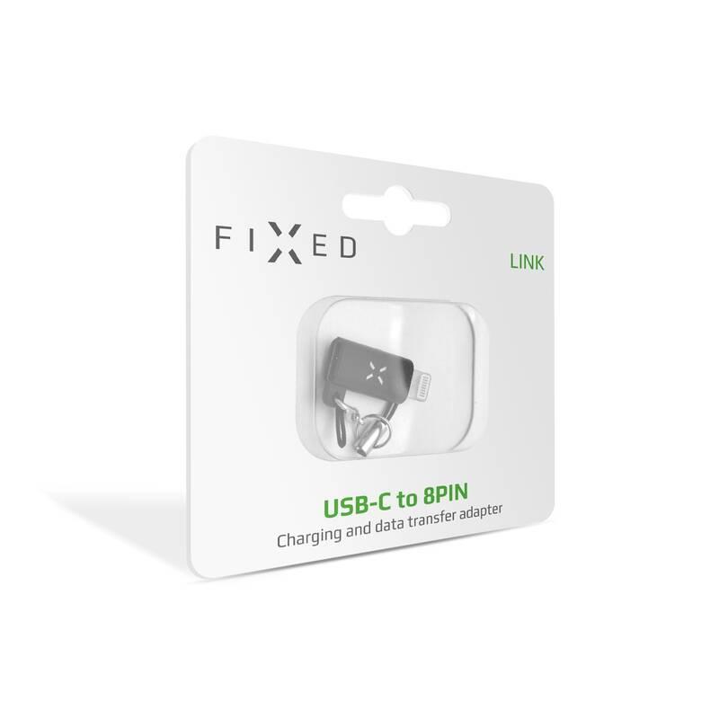 Redukce FIXED Link USB-C Lightning černá