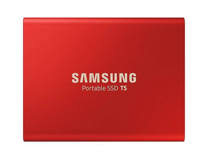 SSD externí Samsung T5, 1TB červený