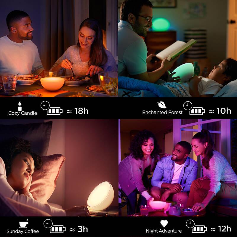 Stolní LED lampička Philips Hue Go Bluetooth White and Color Ambiance