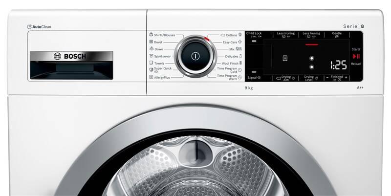 Sušička prádla Bosch Serie 8 WTX87M90BY bílá