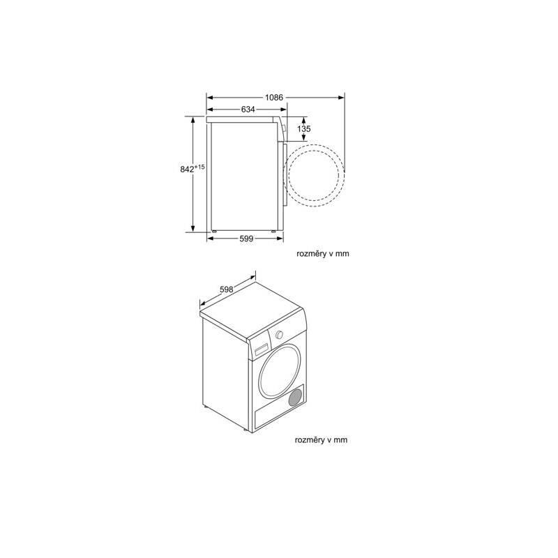 Sušička prádla Siemens iQ800 WT47XEH0CS bílá