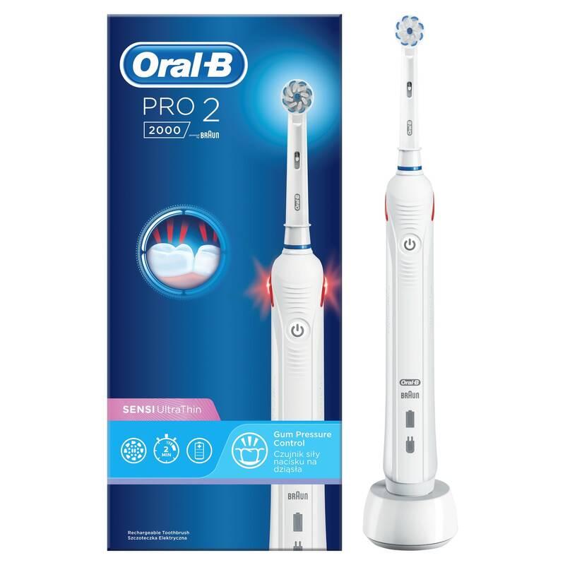 Zubní kartáček Oral-B Pro 2 Sensitive bílý