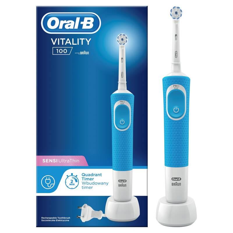 Zubní kartáček Oral-B Vitality 100 Blue Sensitive, Zubní, kartáček, Oral-B, Vitality, 100, Blue, Sensitive