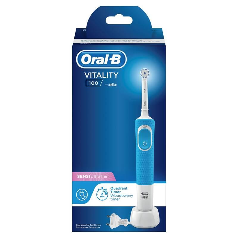 Zubní kartáček Oral-B Vitality 100 Blue Sensitive, Zubní, kartáček, Oral-B, Vitality, 100, Blue, Sensitive