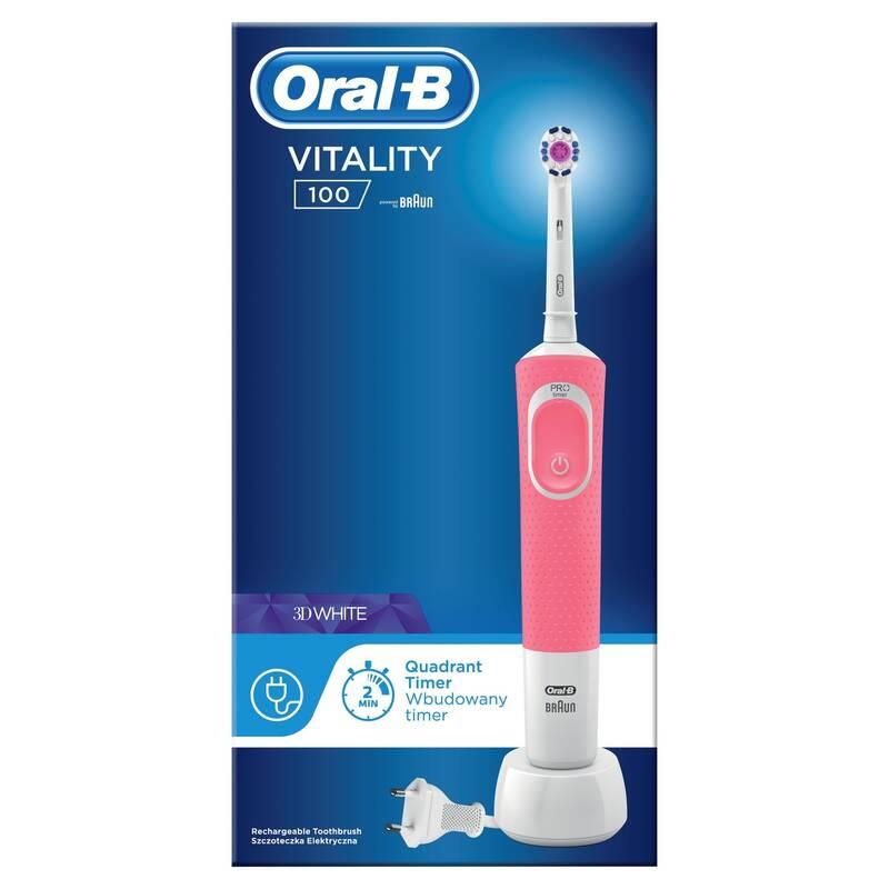 Zubní kartáček Oral-B Vitality 100 Pink 3DW