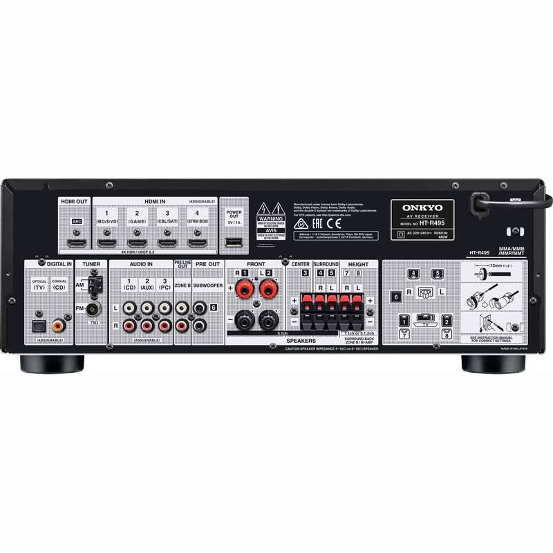 AV Receiver Onkyo HT-S5915 5.1.2 repro černý, AV, Receiver, Onkyo, HT-S5915, 5.1.2, repro, černý