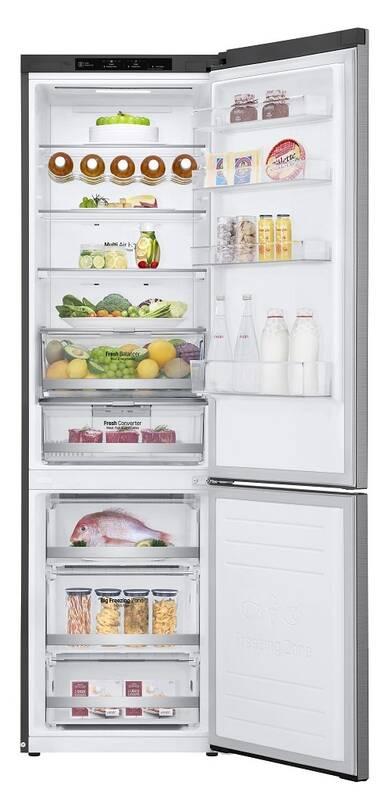 Chladnička s mrazničkou LG GBB72PZEFN stříbrná