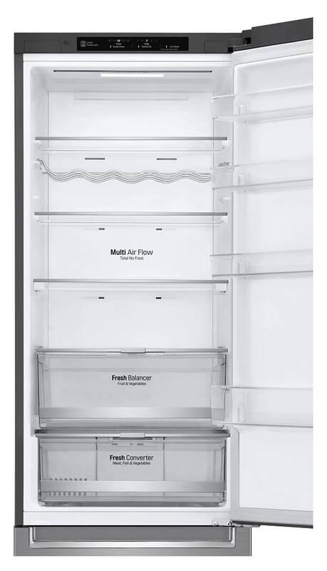 Chladnička s mrazničkou LG GBB72PZEFN stříbrná
