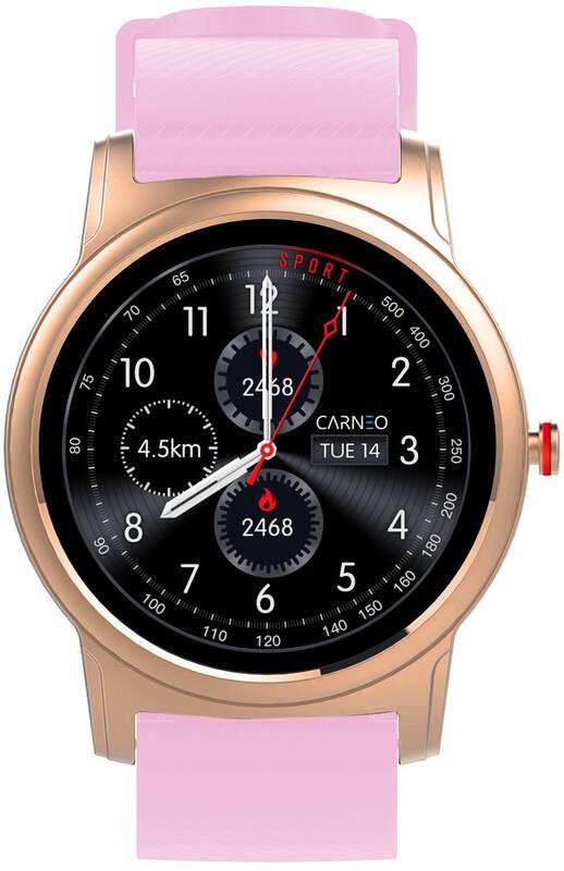 Chytré hodinky Carneo Prime Platinum růžový