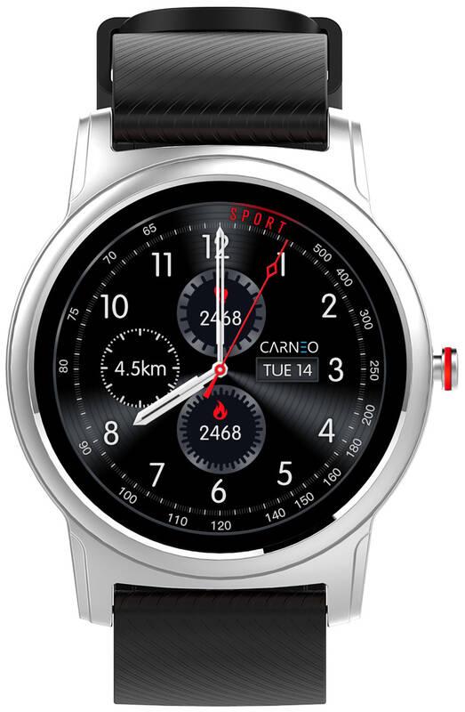 Chytré hodinky Carneo Prime Platinum stříbrný, Chytré, hodinky, Carneo, Prime, Platinum, stříbrný