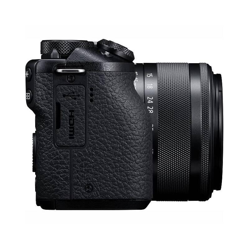 Digitální fotoaparát Canon EOS M6 MARK II EF-M 15-45 IS STM EVF hledáček černý, Digitální, fotoaparát, Canon, EOS, M6, MARK, II, EF-M, 15-45, IS, STM, EVF, hledáček, černý