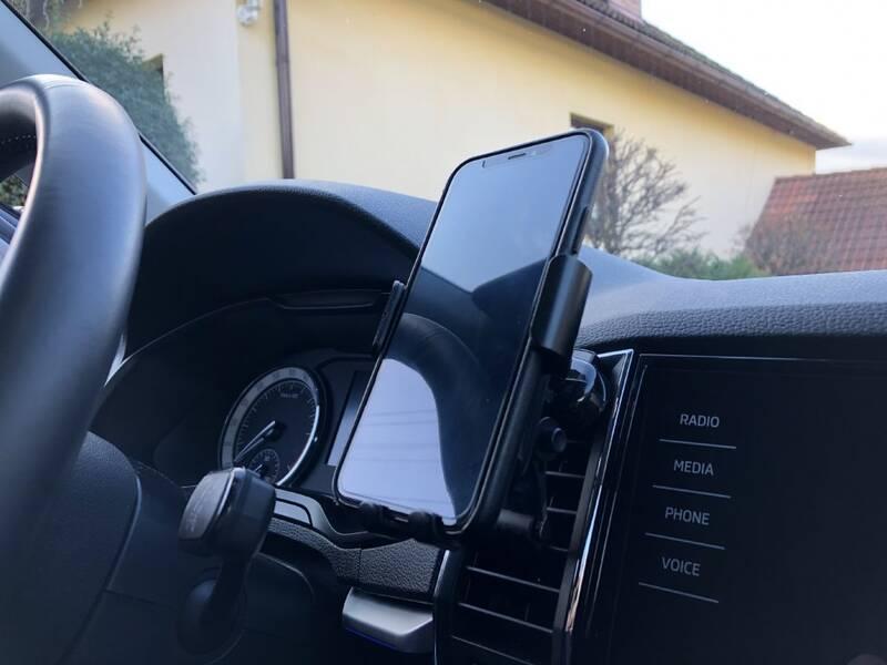 Držák na mobil Swissten S-Grip G2-AV4, do mřížky černý