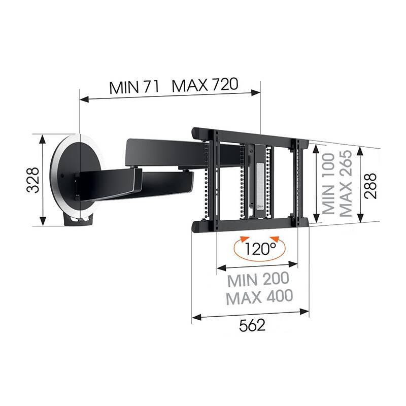 Držák TV Vogel’s NEXT 7356 OLED MoutionMount elektricky polohovatelný, pro úhlopříčky 40" až 65", nosnost 30 kg