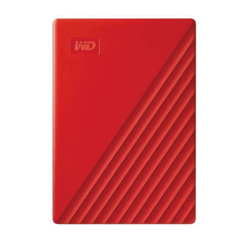 Externí pevný disk 2,5" Western Digital My Passport Portable 4TB, USB 3.0 červený