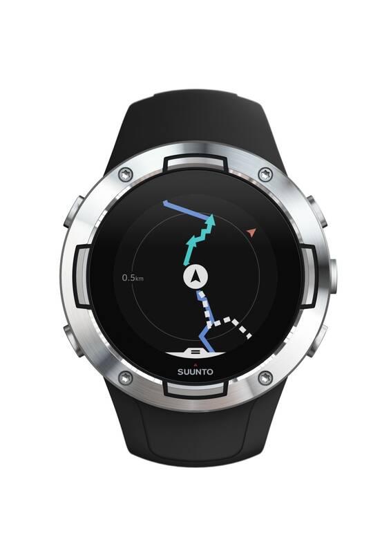 GPS hodinky Suunto 5 - Black Steel