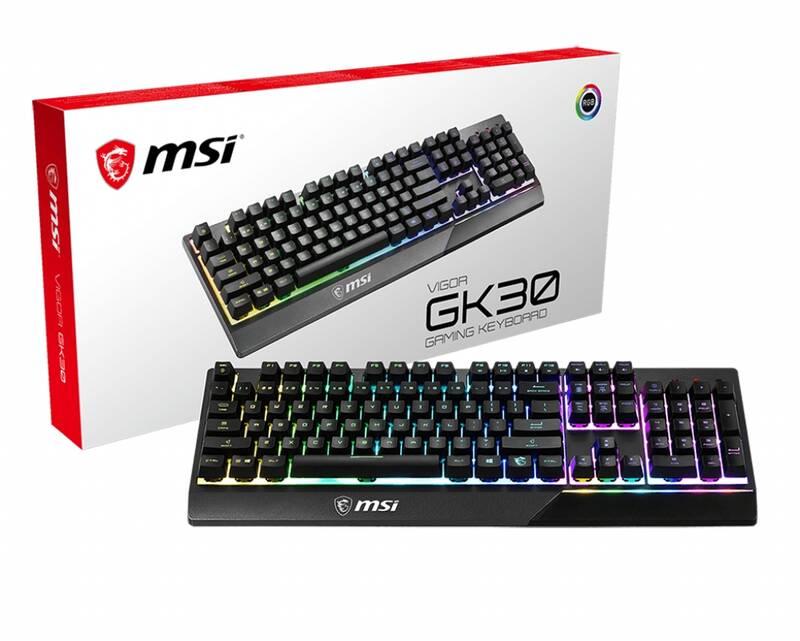 Klávesnice MSI Vigor GK30, CZ SK layout černá