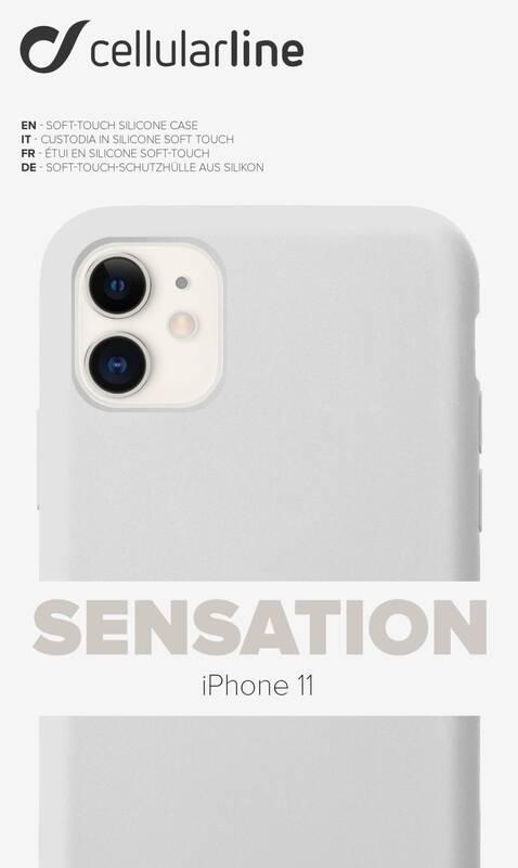 Kryt na mobil CellularLine SENSATION pro Apple iPhone 11 bílý, Kryt, na, mobil, CellularLine, SENSATION, pro, Apple, iPhone, 11, bílý