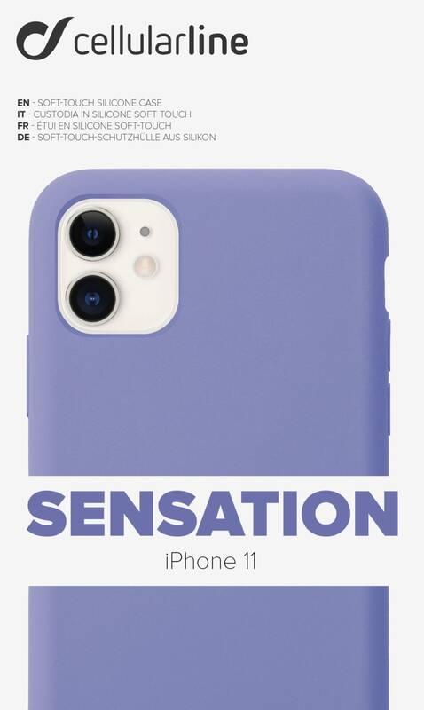 Kryt na mobil CellularLine SENSATION pro Apple iPhone 11 fialový, Kryt, na, mobil, CellularLine, SENSATION, pro, Apple, iPhone, 11, fialový
