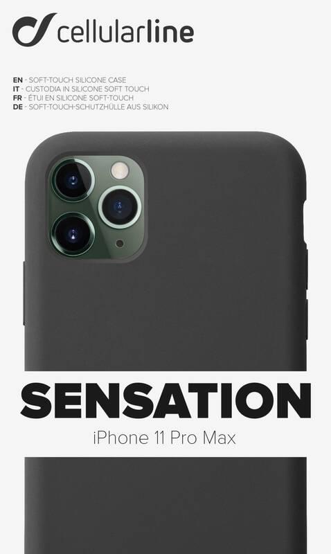Kryt na mobil CellularLine SENSATION pro Apple iPhone 11 Pro Max černý, Kryt, na, mobil, CellularLine, SENSATION, pro, Apple, iPhone, 11, Pro, Max, černý