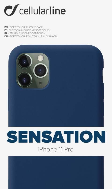 Kryt na mobil CellularLine SENSATION pro Apple iPhone 11 Pro modrý
