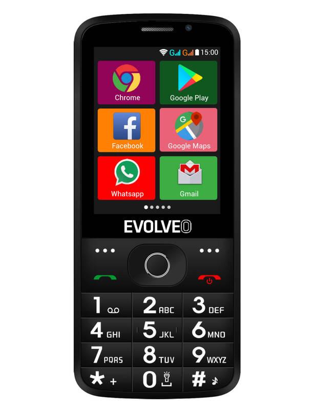 Mobilní telefon Evolveo EasyPhone AD černý, Mobilní, telefon, Evolveo, EasyPhone, AD, černý