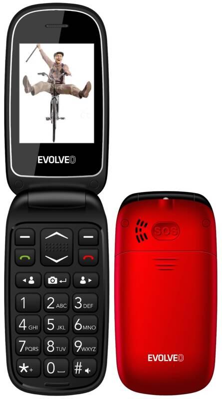 Mobilní telefon Evolveo EasyPhone FD červený, Mobilní, telefon, Evolveo, EasyPhone, FD, červený