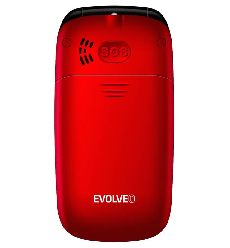 Mobilní telefon Evolveo EasyPhone FD červený