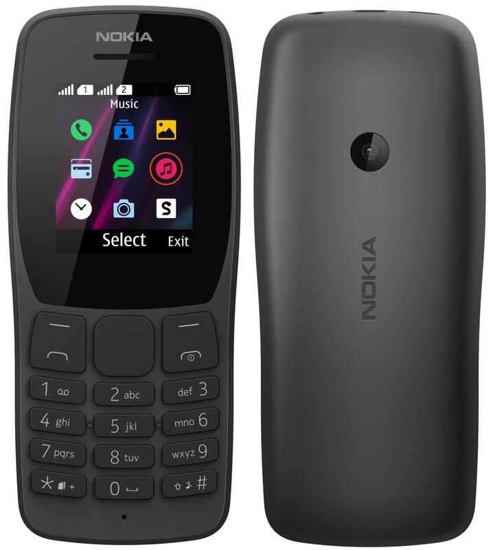 Mobilní telefon Nokia 110 Dual SIM černý, Mobilní, telefon, Nokia, 110, Dual, SIM, černý