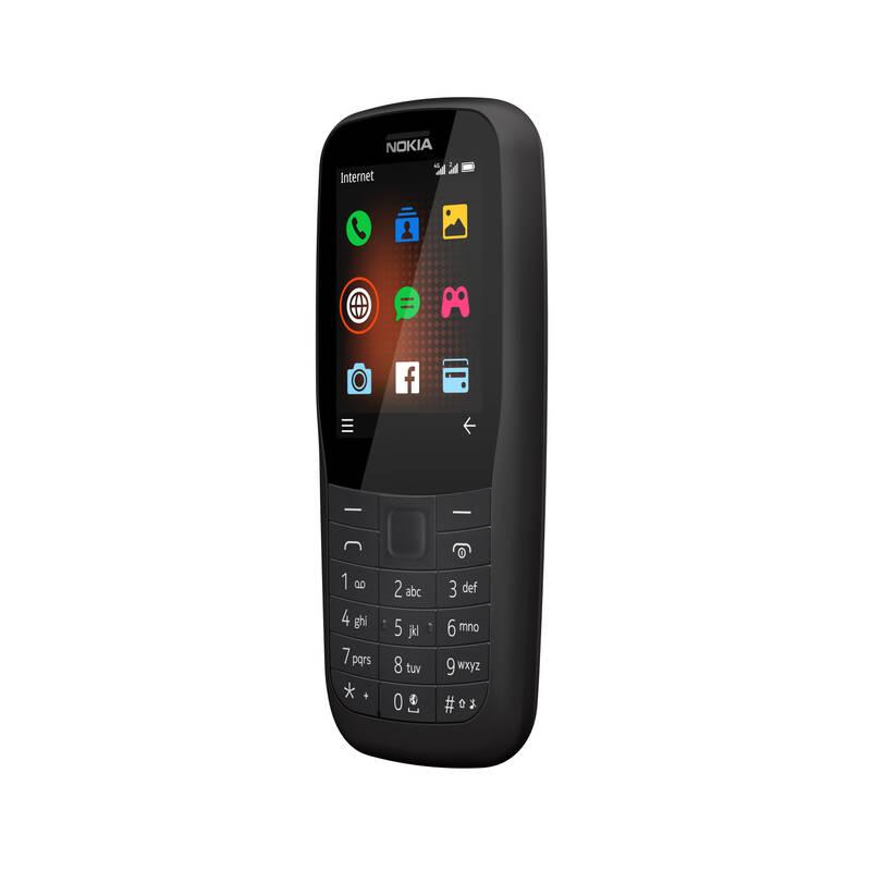 Mobilní telefon Nokia 220 4G Dual SIM černý, Mobilní, telefon, Nokia, 220, 4G, Dual, SIM, černý