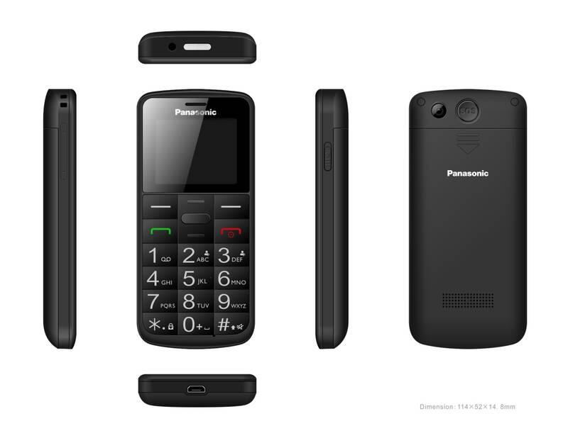 Mobilní telefon Panasonic KX-TU110EXB Dual SIM černý