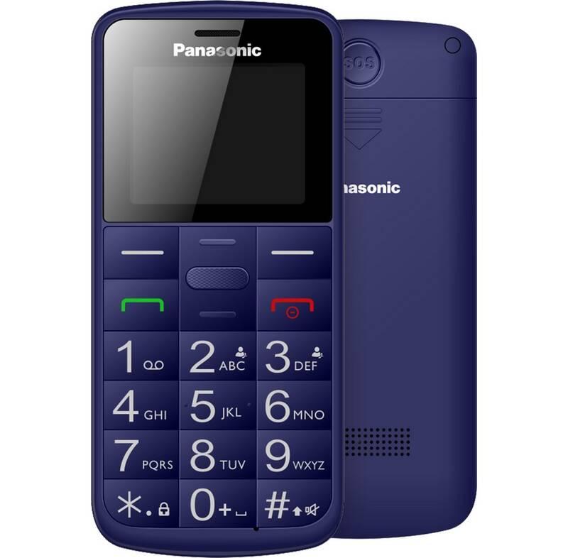 Mobilní telefon Panasonic KX-TU110EXC Dual SIM modrý, Mobilní, telefon, Panasonic, KX-TU110EXC, Dual, SIM, modrý