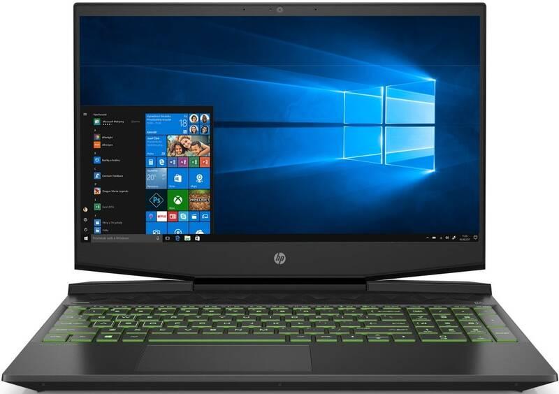 Notebook HP Pavilion Gaming 15-dk0036nc černý zelený