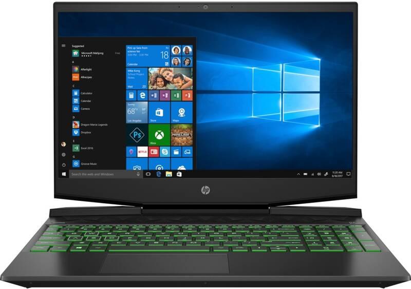 Notebook HP Pavilion Gaming 17-cd0020nc černý zelený