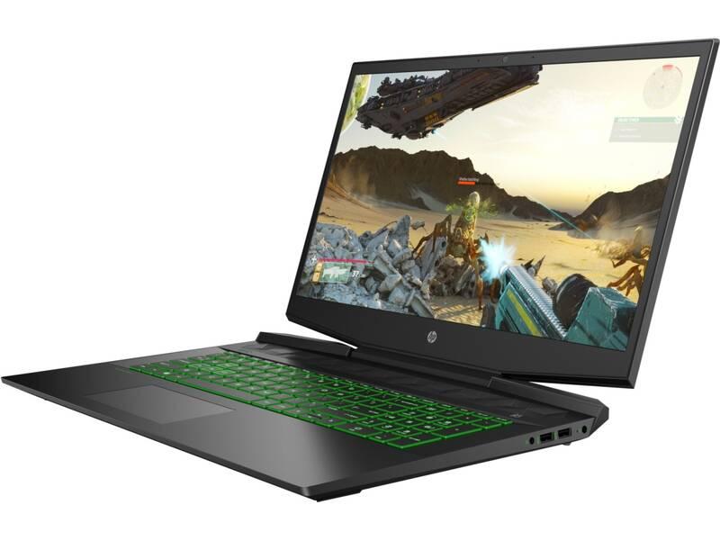 Notebook HP Pavilion Gaming 17-cd0020nc černý zelený