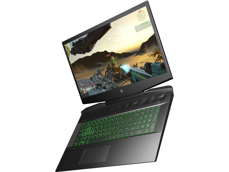 Notebook HP Pavilion Gaming 17-cd0020nc černý zelený