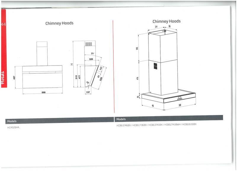Odsavač par Beko HCB62741BWH bílý
