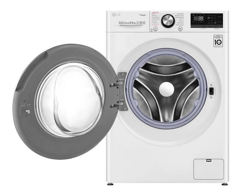 Pračka LG F2WV9S8P2 bílá sklo