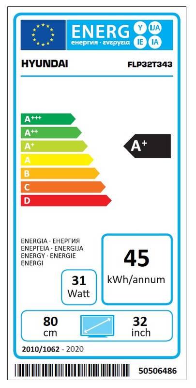 Televize Hyundai FLP 32T343 černá
