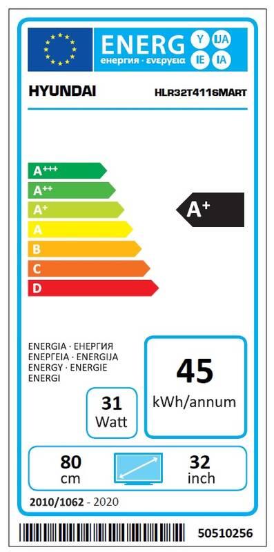 Televize Hyundai HLR 32T411 SMART černá