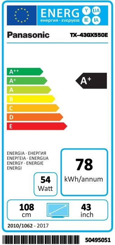 Televize Panasonic TX-43GX550E černá