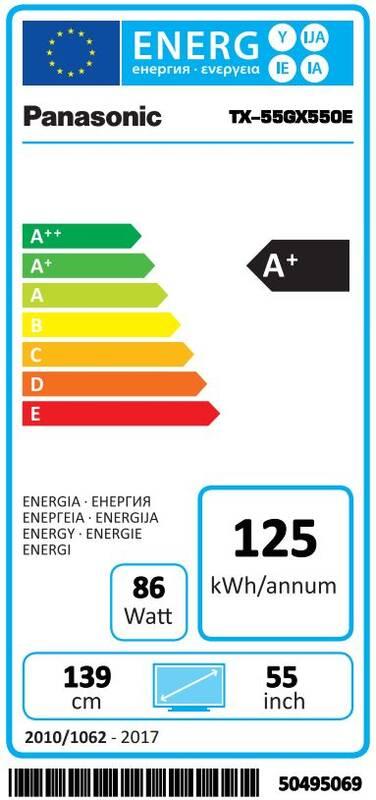 Televize Panasonic TX-55GX550E černá, Televize, Panasonic, TX-55GX550E, černá