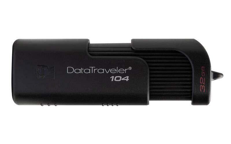 USB Flash Kingston DataTraveler 104 32GB černý, USB, Flash, Kingston, DataTraveler, 104, 32GB, černý