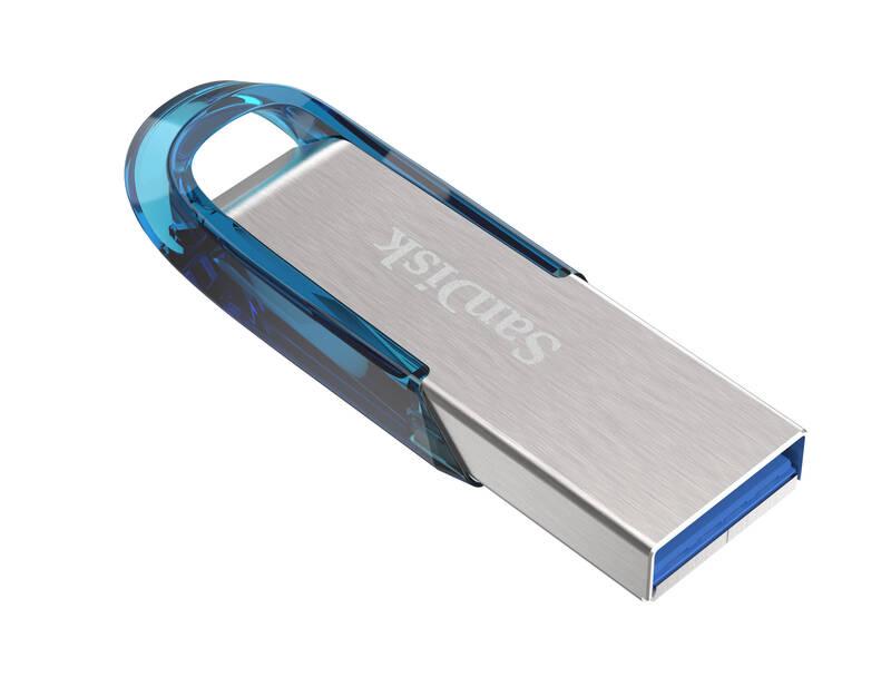 USB Flash Sandisk Ultra Flair 64GB stříbrný modrý