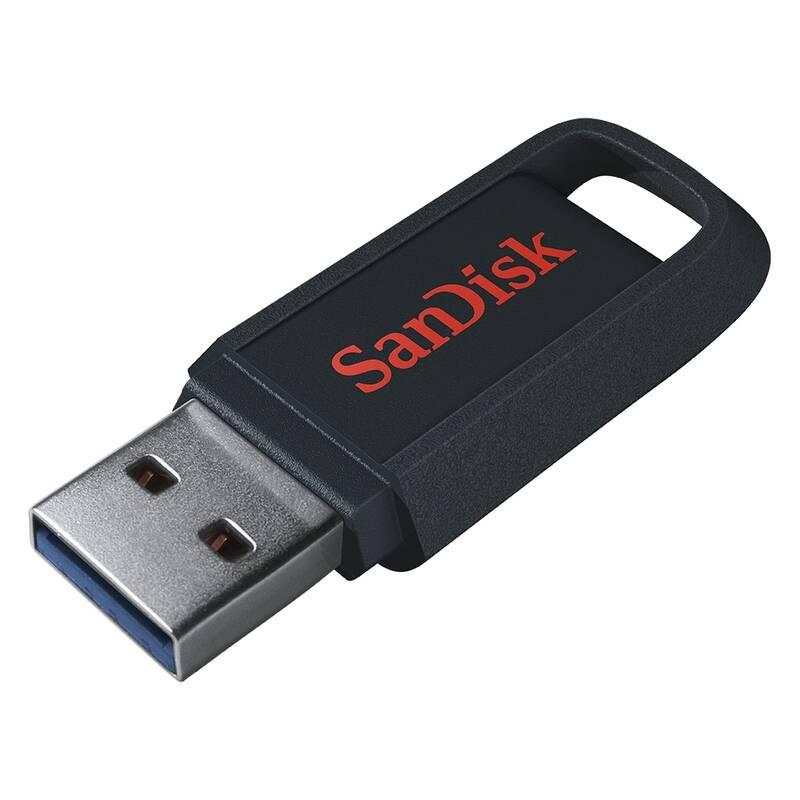 USB Flash Sandisk Ultra Trek 64GB černý, USB, Flash, Sandisk, Ultra, Trek, 64GB, černý