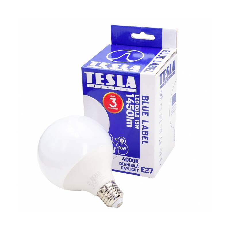 Žárovka LED Tesla globe, 15W, E27, neutrální bílá, Žárovka, LED, Tesla, globe, 15W, E27, neutrální, bílá